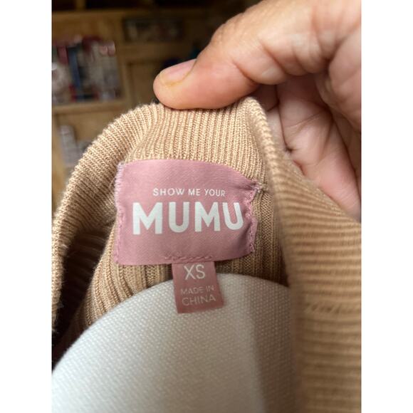 SHOW ME YOUR MUMU Slopes in Apres Ski Stripe Sweater Multi Color Sz XS - Picture 6 of 7